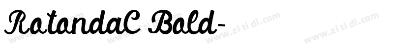 RotondaC Bold字体转换